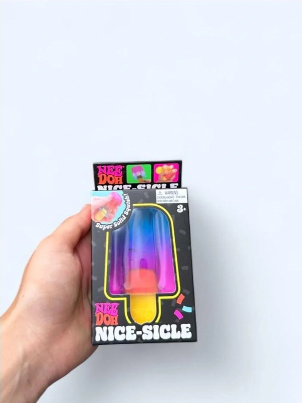 Nee Doh Nice-Sicle Multicolor Stress Toy - Rainbow Popsicle